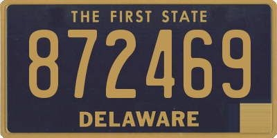 DE license plate 872469