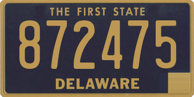 DE license plate 872475