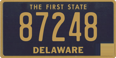 DE license plate 87248