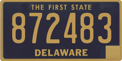 DE license plate 872483