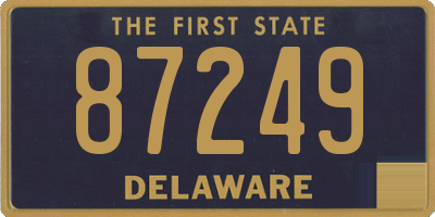DE license plate 87249