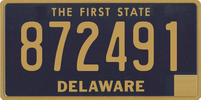 DE license plate 872491