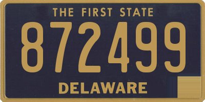 DE license plate 872499