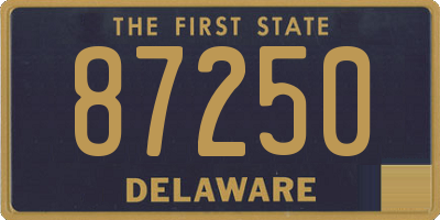 DE license plate 87250