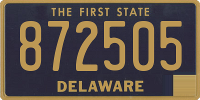DE license plate 872505
