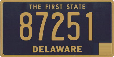 DE license plate 87251