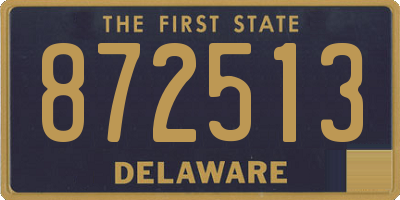 DE license plate 872513