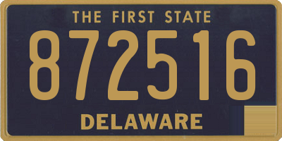 DE license plate 872516