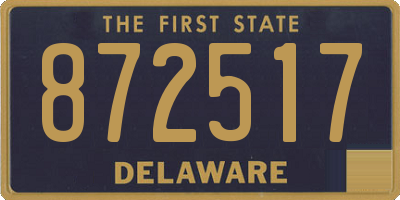 DE license plate 872517