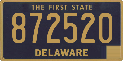 DE license plate 872520