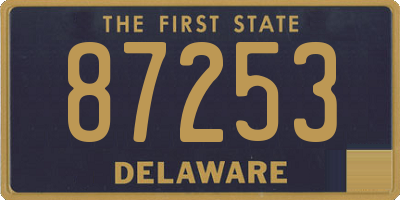 DE license plate 87253