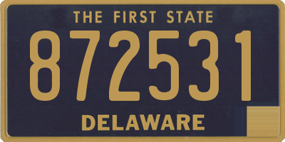 DE license plate 872531