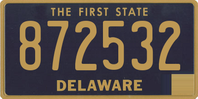 DE license plate 872532