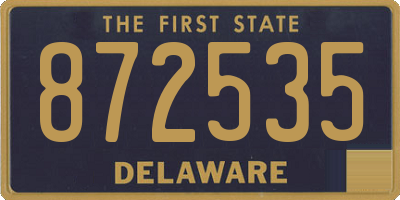 DE license plate 872535
