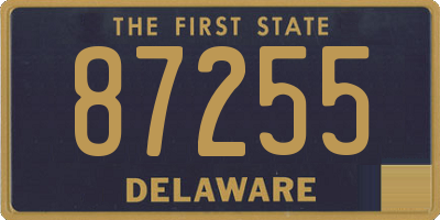 DE license plate 87255