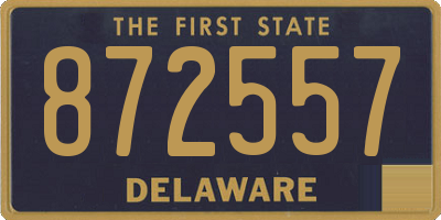 DE license plate 872557