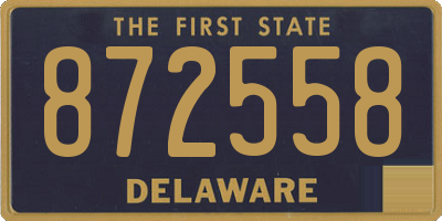 DE license plate 872558