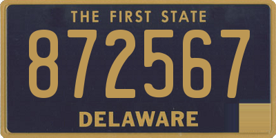 DE license plate 872567