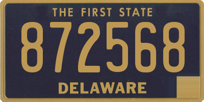 DE license plate 872568