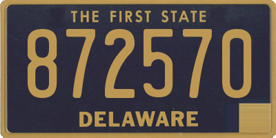 DE license plate 872570