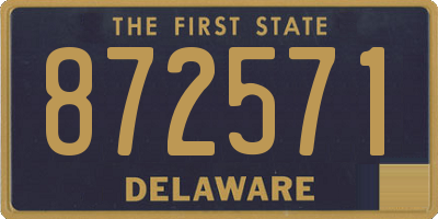 DE license plate 872571