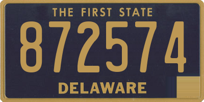 DE license plate 872574