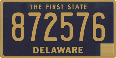 DE license plate 872576