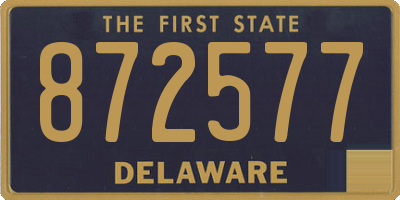 DE license plate 872577