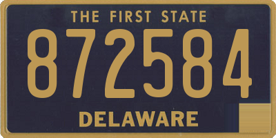 DE license plate 872584