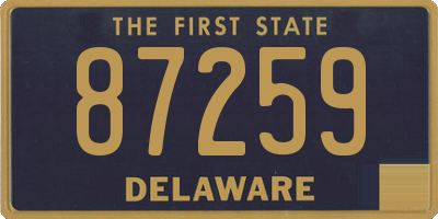 DE license plate 87259