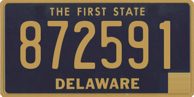 DE license plate 872591