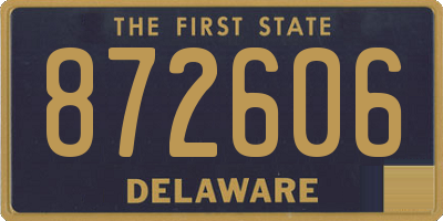 DE license plate 872606