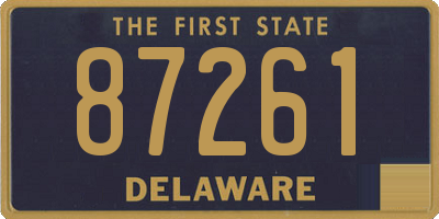 DE license plate 87261
