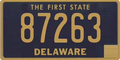 DE license plate 87263