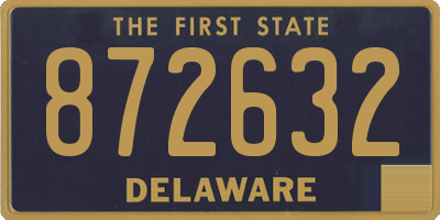 DE license plate 872632