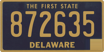 DE license plate 872635