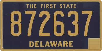 DE license plate 872637