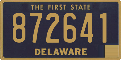 DE license plate 872641