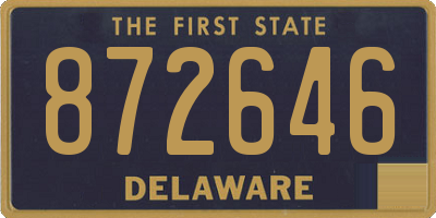 DE license plate 872646