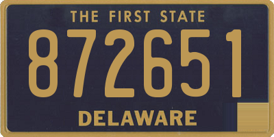 DE license plate 872651