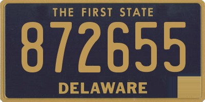 DE license plate 872655