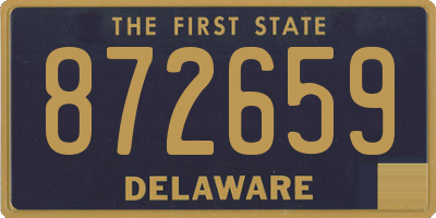 DE license plate 872659