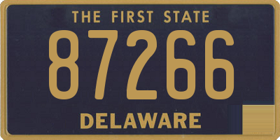 DE license plate 87266