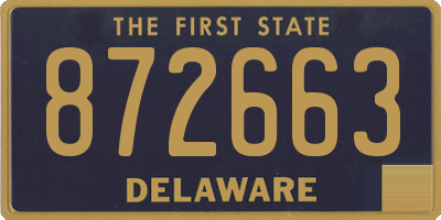 DE license plate 872663