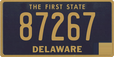 DE license plate 87267