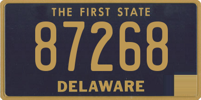 DE license plate 87268