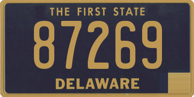 DE license plate 87269