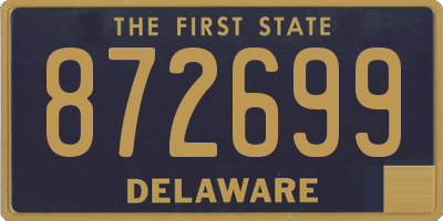 DE license plate 872699