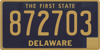 DE license plate 872703