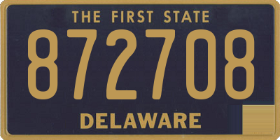DE license plate 872708